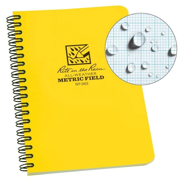 Inicio libreta impermeable de campo rite in the rain mod. 363