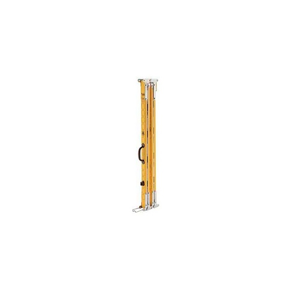 mira plegable de madera (4mts.)