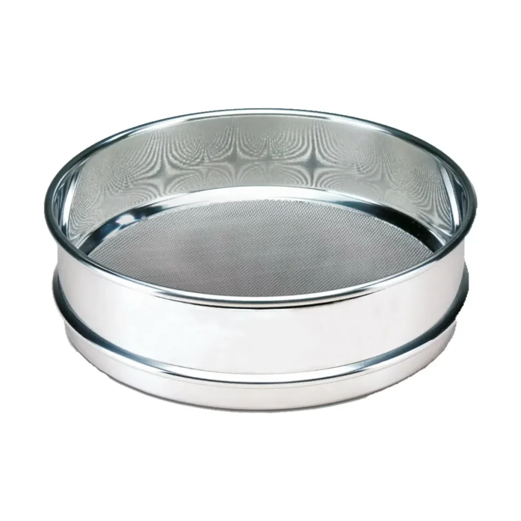 Inicio tamiz de acero inox. de 8″ Ø s.f. – malla nº 100